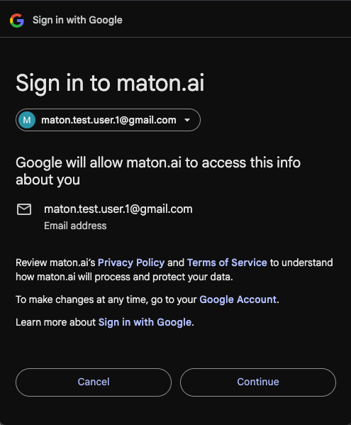 Google Drive permissions screen